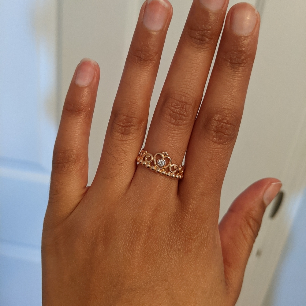 Princess tiara crown ring - Picture 7 of 8
